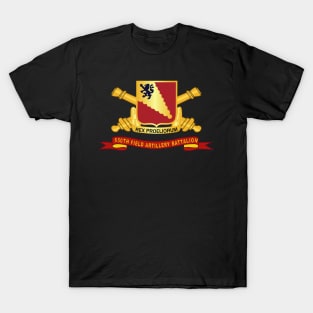 650th Field Artillery Battalion - DUI w Br - Ribbon X 300 T-Shirt